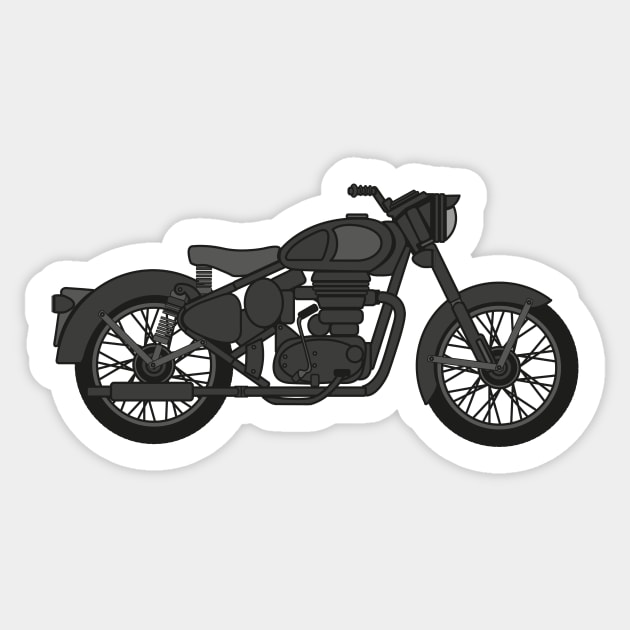 Royal enfield classic 350 black stickers online